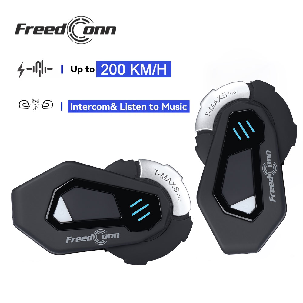 Universal Motorcycle Helmet Intercom Headset - Мотоциклетная Bluetooth-гарнитура FreedConn T MAX S
