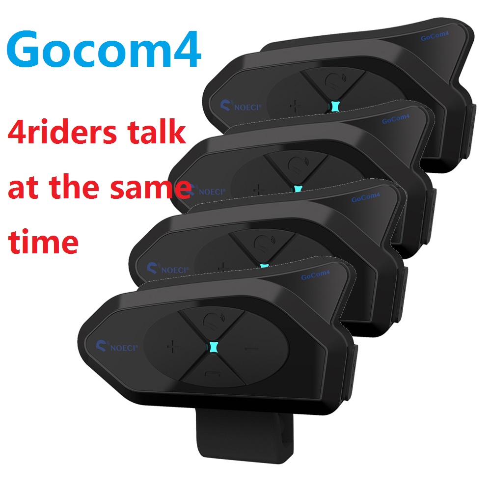 Universal Motorcycle Helmet Intercom Headset - Мотогарнитура GOCOM4 для шлема, Bluetooth-Интерком, FM-радио,