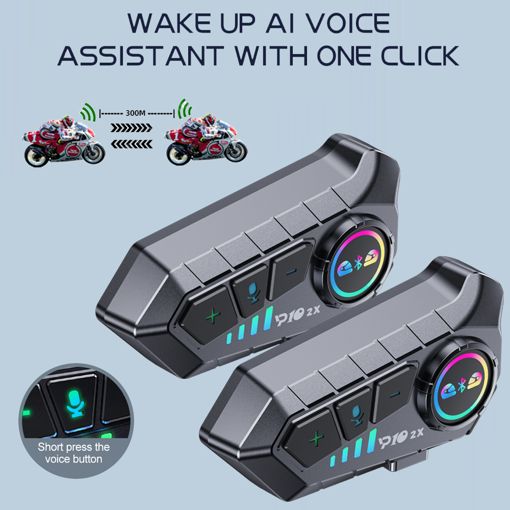 Universal Motorcycle Helmet Intercom Headset - Y10 2x мотоциклетная Bluetooth-гарнитура для внутренней
