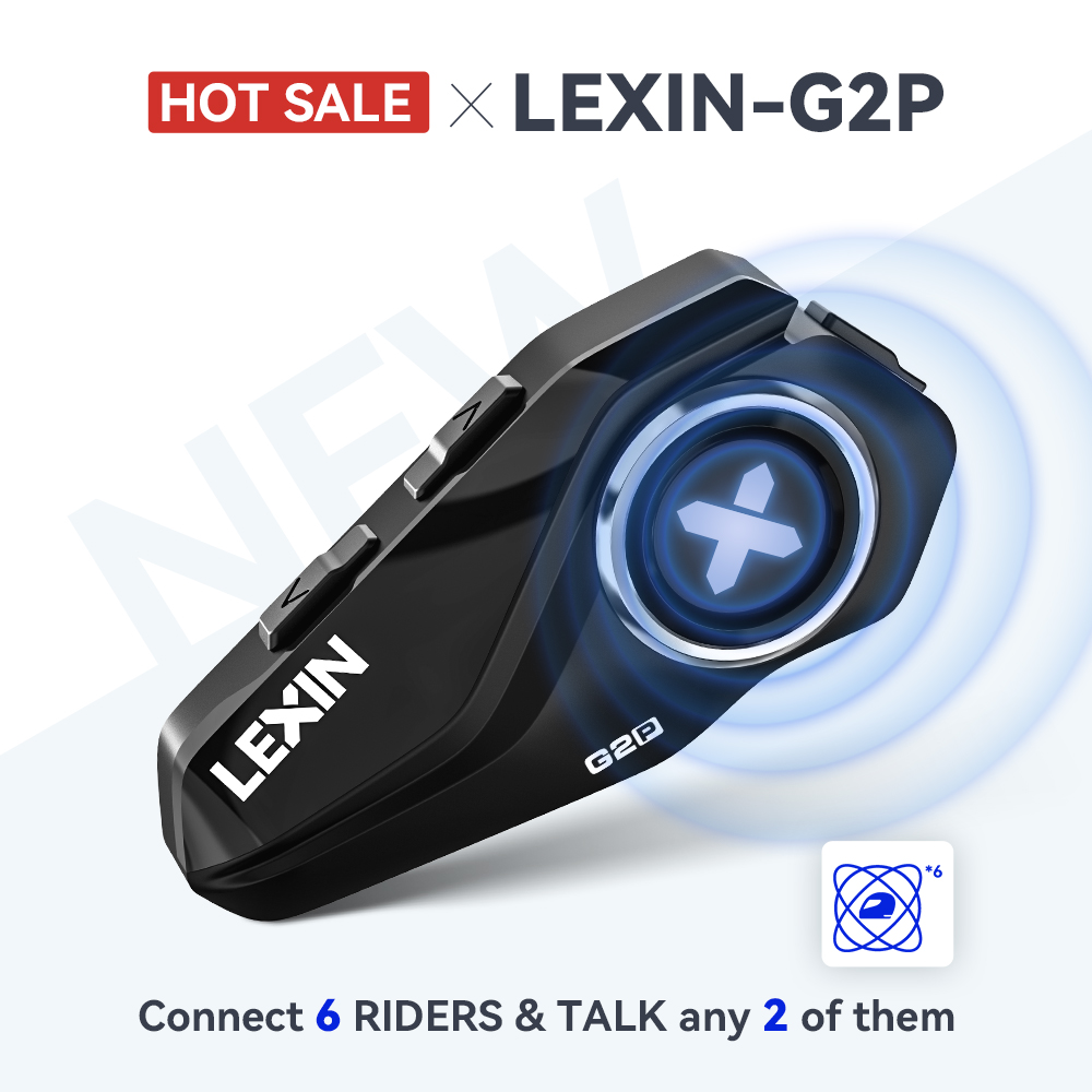 Universal Motorcycle Helmet Intercom Headset - Lexin G2P мотоциклетный шлем, Bluetooth-гарнитуры, связь