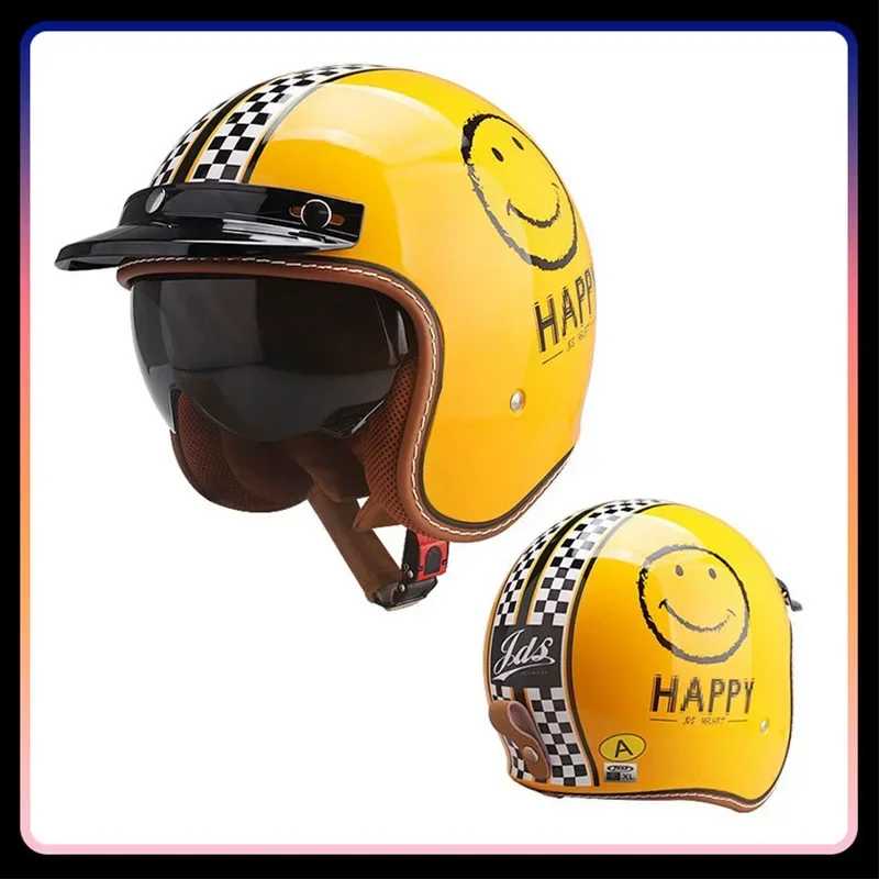 Мужской и женский мотоциклетны – обзор и цена Vintage Open Face Retro Helmet
