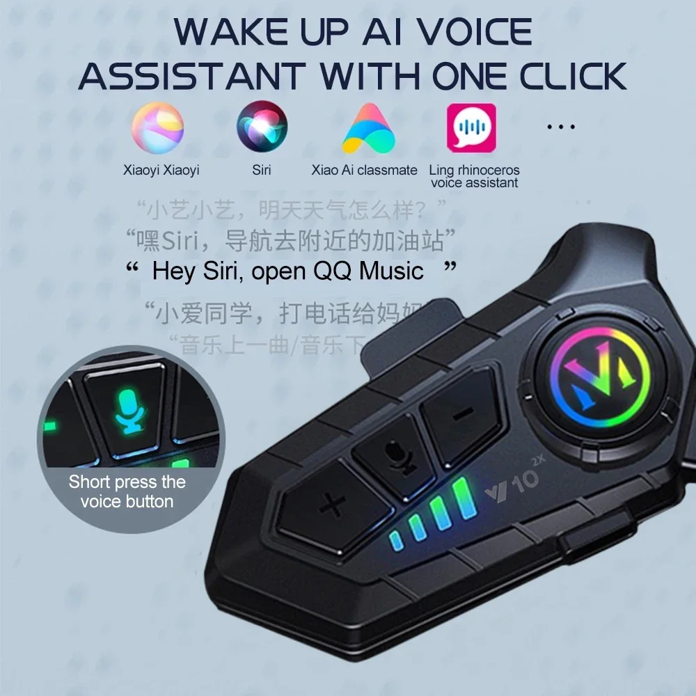 V10 2X Bluetooth мотоциклетный – обзор и цена Universal Motorcycle Helmet Intercom Headset