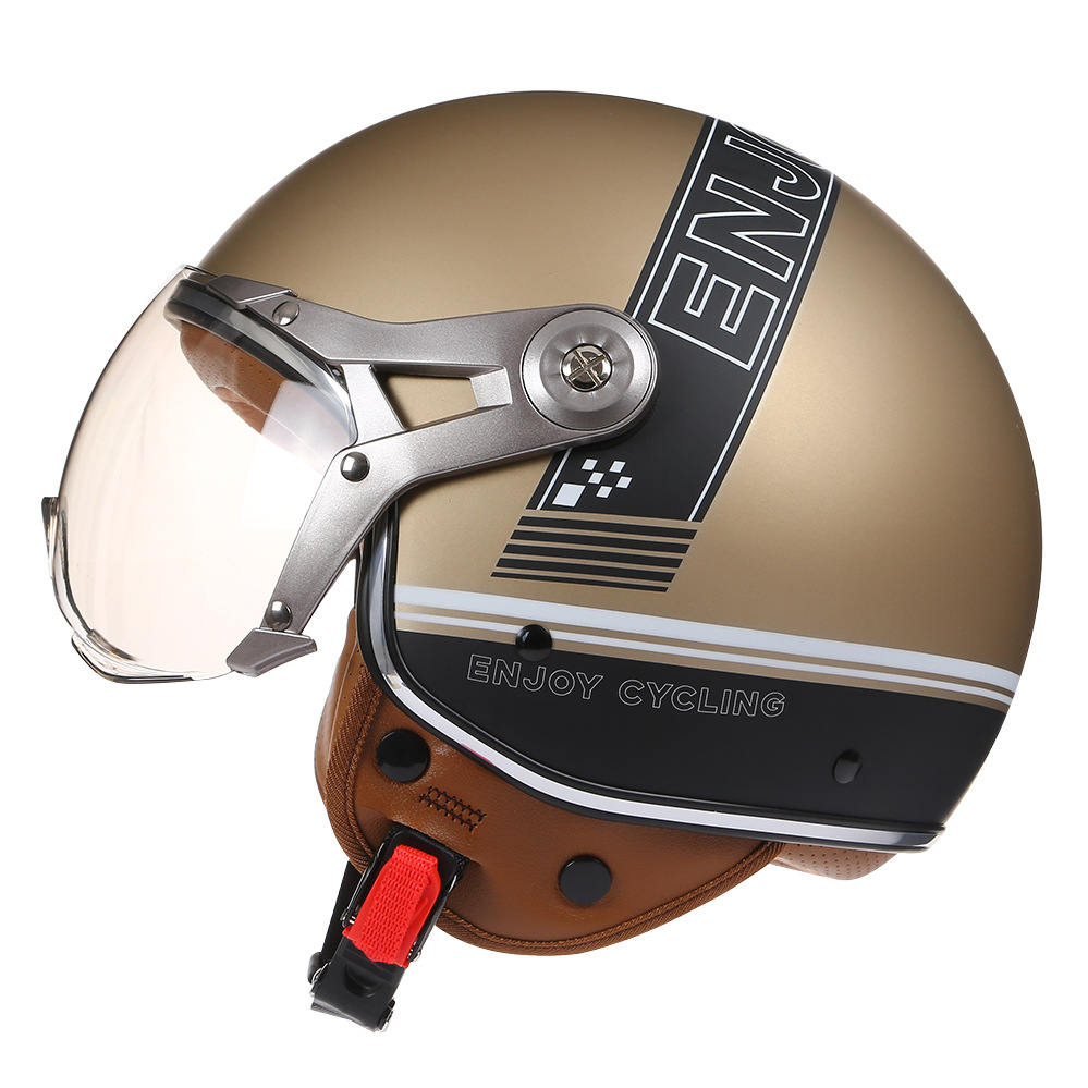 Винтажный мотоциклетный шлем T – обзор и цена Vintage Open Face Retro Helmet