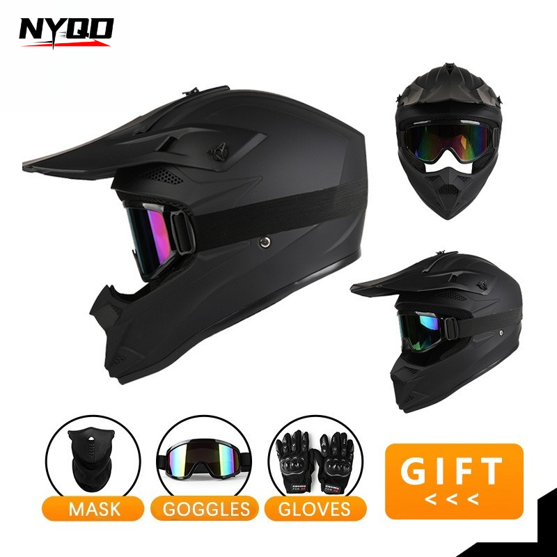 Всесезонный дышащий мотошлем д – обзор и цена Off Road Motocross Helmet Goggles Set