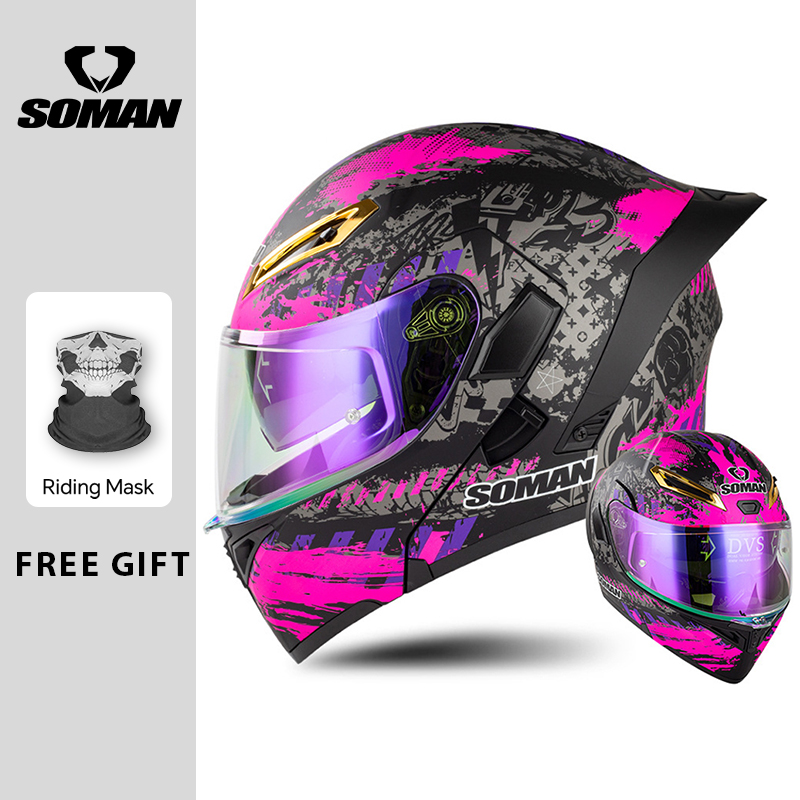 Унисекс, одобренный DOT, откид – обзор и цена Dual Visor Motorcycle Racing Helmet