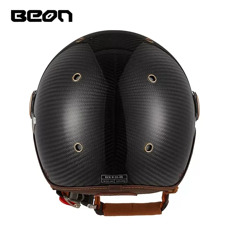 BEON BR13 Ретро полушлем с отк – обзор и цена Vintage Open Face Retro Helmet
